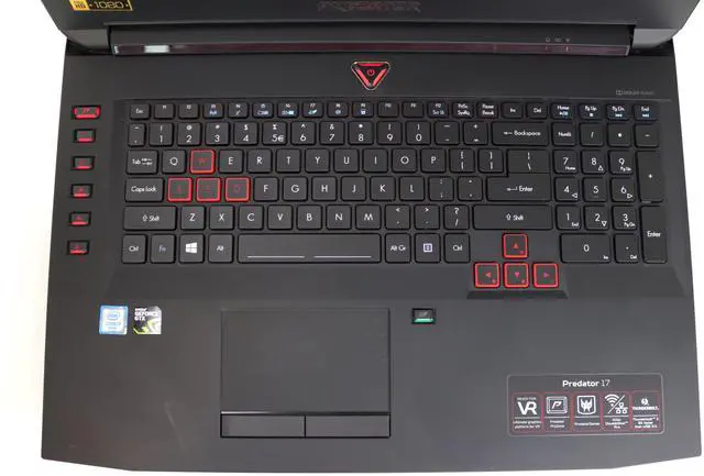 Alt view image 2 of 7 - Acer America Predator 17 - 17.3" Full HD - Intel Core i7-6700HQ - 6GB GeForce GTX 1060 - 16GB Memory - 256GB SSD + 1TB HDD - Windows 11 Home 64-Bit