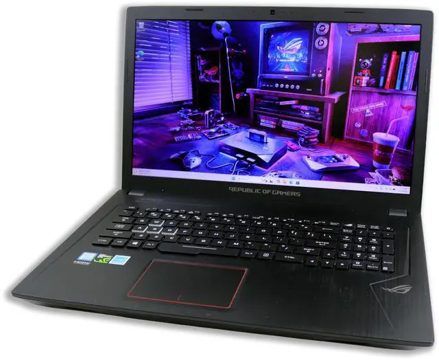 Main image of ASUS STRIX - 17.3" - Intel Core i7 7th Gen 7700HQ (2.80GHz) - NVIDIA GeForce GTX 1050 Ti - 16GB DDR4 - 256GB SSD + 1TB HDD - Full HD (1920x1080) - RGB keyboard - Windows 11 - Gaming Laptop