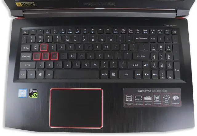 Alt view image 2 of 6 - Acer America Predator Helios 300 G3-571-77QK 15.6" IPS Intel Core i7 7th Gen 7700HQ (2.80 GHz), 6GB NVIDIA GeForce GTX 1060, 16GB DDR4 Memory, 512GB SSD + 1TB HDD, Windows 11 Gaming Laptop
