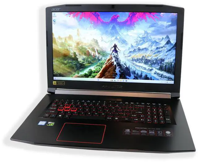 Main image of Acer America Predator Helios 300 PH317-51 17.3" Intel Core i7 7th Gen 7700HQ (2.80 GHz) NVIDIA GeForce GTX 1060 16 GB Memory 1TB SSD Windows 11 Home 64-Bit Gaming Laptop