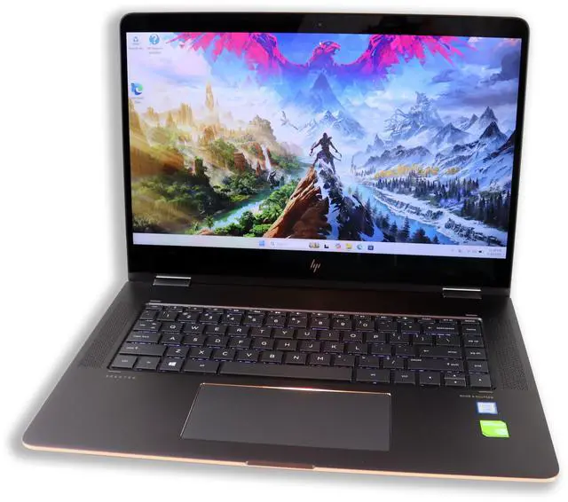Main image of HP Spectre x360 15-BL000 2-in-1 15.6" 4K Touch-Screen Laptop - Core i7-8550U, 360GB SSD, 12GB DDR4, NVIDIA GeForce MX 150, Windows 11