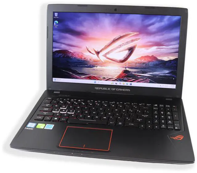 Main image of ASUS GL553VE 15.6" Full HD Gaming Laptop Intel Core i7-7700HQ 16GB RAM 256GB SSD+1TB HDD NVIDIA GTX 1050 Ti Windows 11