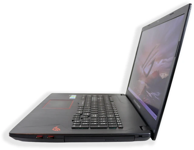 Alt view image 3 of 7 - ASUS STRIX - 17.3" - Intel Core i7 7th Gen 7700HQ (2.80GHz) - NVIDIA GeForce GTX 1050 Ti - 16GB DDR4 - 256GB SSD + 1TB HDD - Full HD (1920x1080) - RGB keyboard - Windows 11 - Gaming Laptop