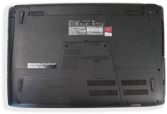 Alt view image 6 of 6 - ASUS ROG GL552VW Gaming Laptop - Intel Core i7-6700HQ, NVIDIA GeForce GTX 960M 2GB GDDR5, 15.6 Full HD IPS Display, 128GB Performance SSD + 1TB HDD, 16GB DDR4 RAM, Windows 11 Home