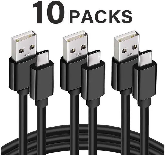 Main image of 10 Packs USB A to USB C Cable 3 Ft USB Type C to Type A Cable High Speed Cable 10 Packs