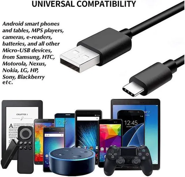 Alt view image 2 of 5 - 10 Packs USB A to USB C Cable 3 Ft USB Type C to Type A Cable High Speed Cable 10 Packs