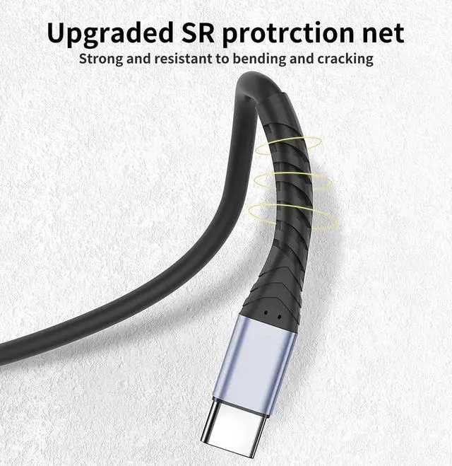 Alt view image 5 of 7 - 2 Packs USB C to USB C Cable 3Ft,  Type C Charging Cable for MacBook Pro, iPad Pro, iPad Air, Galaxy S20, Pixel, Switch, LG, and More