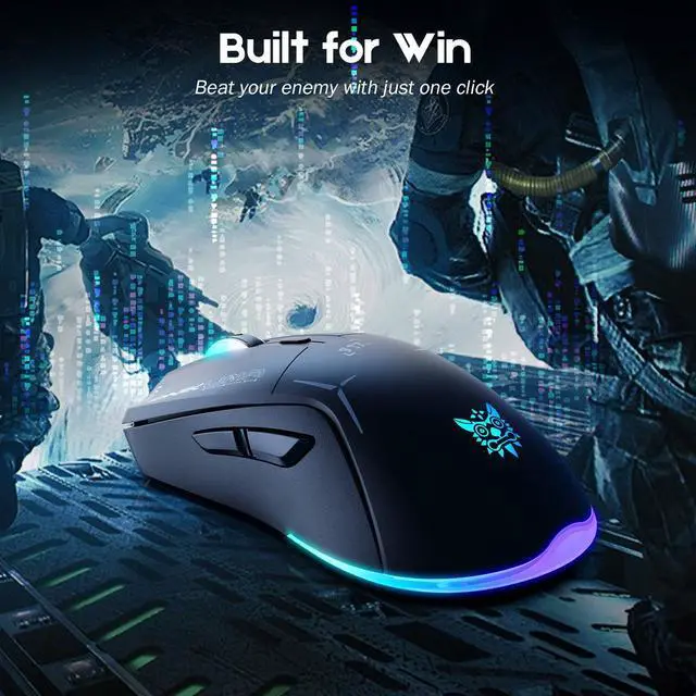 Alt view image 4 of 7 - Wired/Wireless  Dual Mode Gaming Mouse, PC Computer  Mice USB Mouse with Cycle Light Effect, RGB Modes, 5 Adjustable D Up to 4800, Lightweight  for Windows PC Laptop Game Black