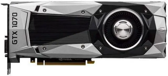 Alt view image 2 of 6 - NVIDIA GeForce GTX 1070 8GB Founders Edition GDDR5 PCI Express 3.0 Graphics Card
