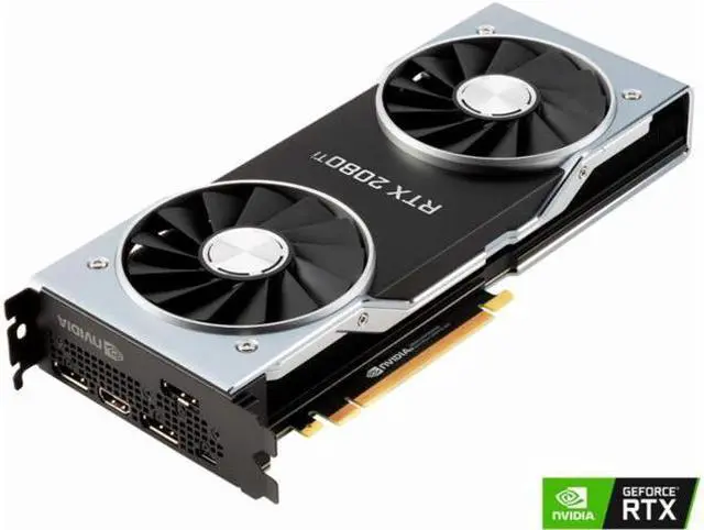 Alt view image 4 of 5 - NVIDIA GeForce RTX 2080 Ti Founders Edition 11GB GDDR6 PCI Express 3.0 Graphics Card