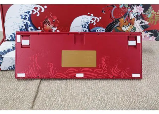 Alt view image 7 of 7 - VA87M Koi TKL Gaming Mechanical Keyboard Cherry MX Blue Switch 87 Keys Dye Sub PBT Keycaps NKRO Detachable USB Wired Red and White