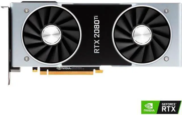 Alt view image 5 of 6 - NVIDIA GeForce RTX 2080 Ti Graphic Card - 1.35 GHz Core - 1.64 GHz Boost Clock - 11 GB GDDR6 - Dual Slot Space Required