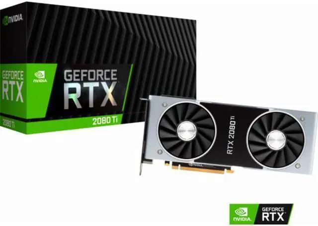 Alt view image 6 of 6 - NVIDIA GeForce RTX 2080 Ti Graphic Card - 1.35 GHz Core - 1.64 GHz Boost Clock - 11 GB GDDR6 - Dual Slot Space Required