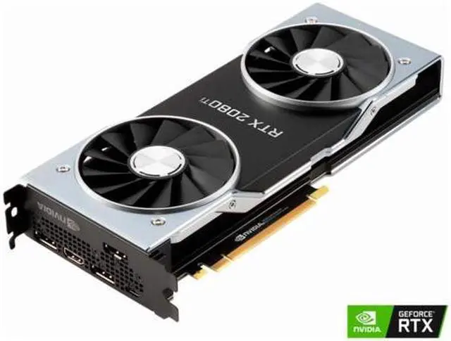 Alt view image 2 of 5 - NVIDIA GeForce RTX 2080 Ti Founders Edition 11GB GDDR6 PCI Express 3.0 Graphics Card