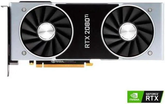 Alt view image 3 of 5 - NVIDIA GeForce RTX 2080 Ti Founders Edition 11GB GDDR6 PCI Express 3.0 Graphics Card