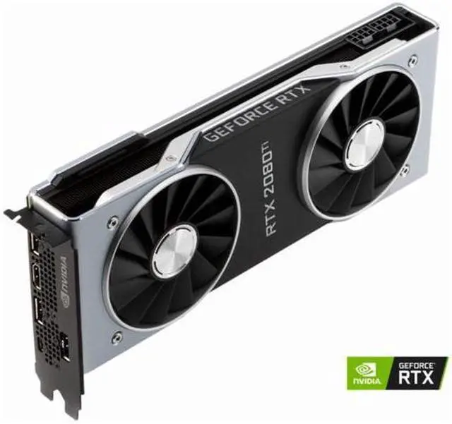 Alt view image 4 of 5 - NVIDIA GeForce RTX 2080 Ti Founders Edition 11GB GDDR6 PCI Express 3.0 Graphics Card