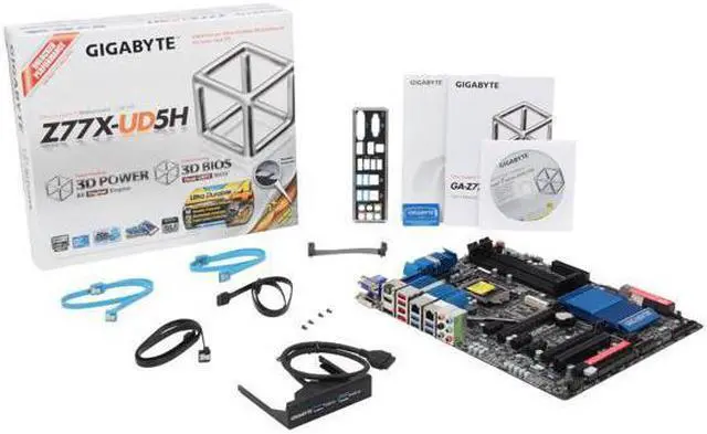 Alt view image 5 of 5 - GIGABYTE GA-Z77X-UD5H LGA 1155 Intel Z77 HDMI SATA 6Gb/s USB 3.0 ATX Intel Motherboard