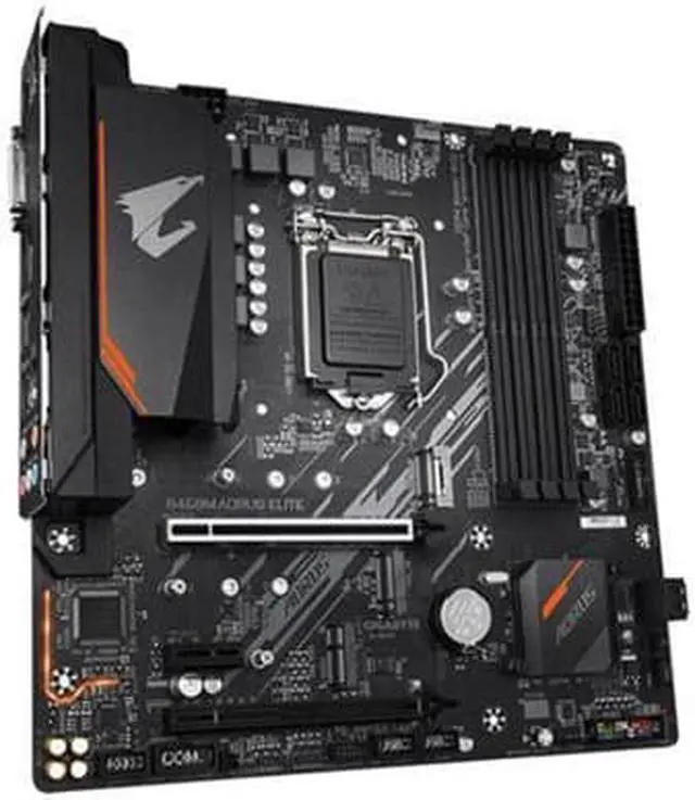 Alt view image 2 of 4 - Gigabyte B460M AORUS ELITE mATX MB 4xDDR4 LGA1200 10th Gen 2xM.2 6xSATAIII RAID