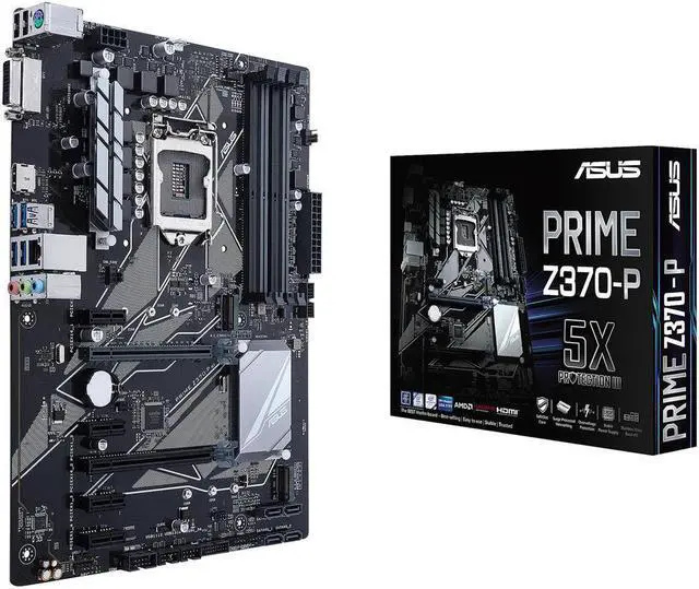 Alt view image 7 of 7 - ASUS Prime Z370-P LGA 1151 (300 Series) Intel Z370 HDMI SATA 6Gb/s USB 3.1 ATX Intel Motherboard