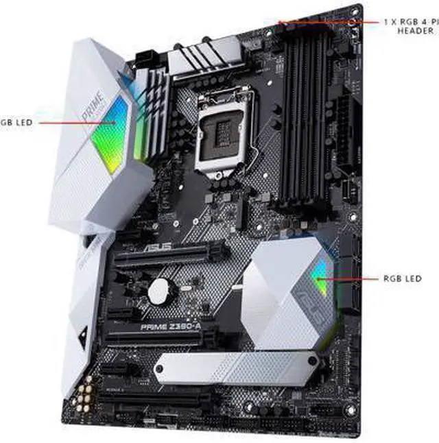 Alt view image 4 of 7 - ASUS Prime Z390-A LGA 1151 (300 Series) Intel Z390 SATA 6Gb/s ATX Intel Motherboard