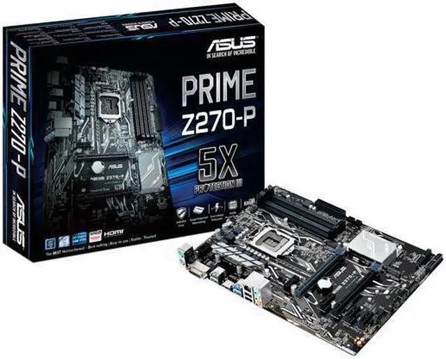 Alt view image 7 of 7 - ASUS PRIME Z270-P LGA 1151 Intel Z270 HDMI SATA 6Gb/s USB 3.0 ATX Motherboards - Intel