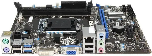 Alt view image 7 of 7 - MSI H81M-P33 LGA 1150 Intel H81 SATA 6Gb/s USB 3.0 Micro ATX Intel Motherboard