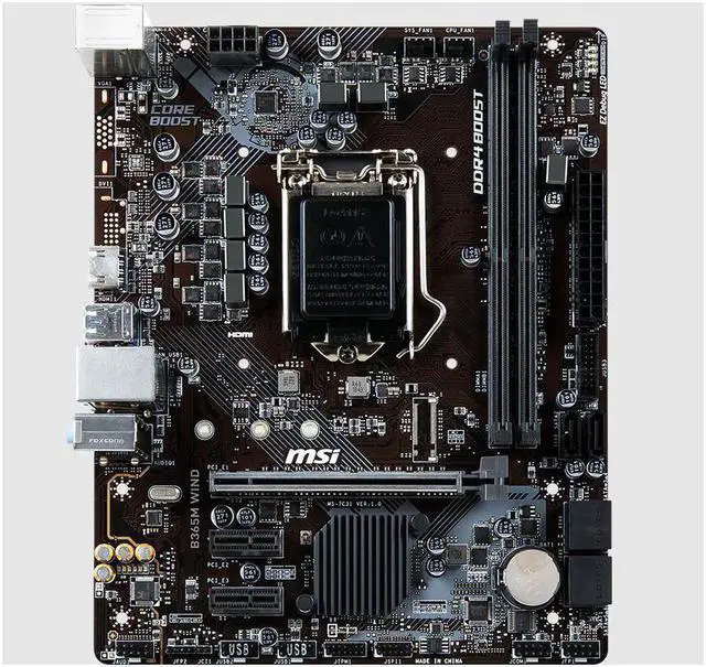 Alt view image 6 of 7 - MSI B365M WIND Motherboard DDR4 Supports 9/8 th Intel Core/ Pentium Gold / Celeron smart processors for LGA 1151 socket