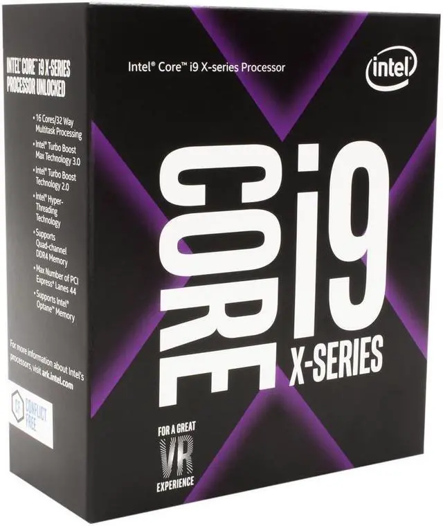 Alt view image 4 of 5 - Intel Core i9 X-Series - Core i9-7960X Skylake X 16-Core 2.8 GHz LGA 2066 165W BX80673I97960X Desktop Processor