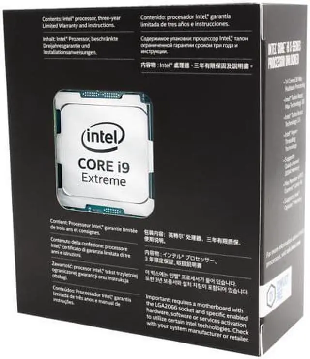 Alt view image 3 of 5 - Intel Core i9 X-Series - Core i9-7940X Skylake X 14-Core 3.1 GHz LGA 2066 165W BX80673I97940X Desktop Processor