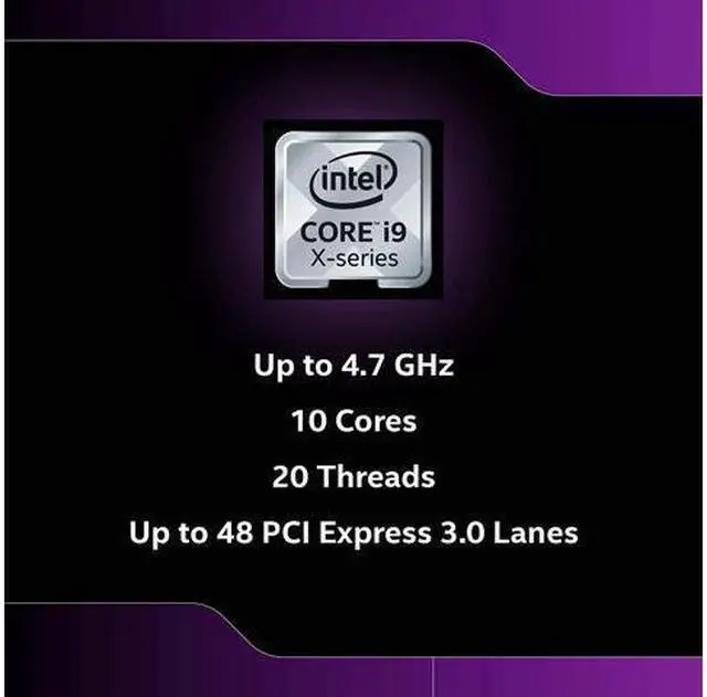 Alt view image 6 of 7 - Intel Core i9-10900X - Core i9 10th Gen Cascade Lake 10-Core 3.7 GHz LGA 2066 165W Desktop Processor - BX8069510900X