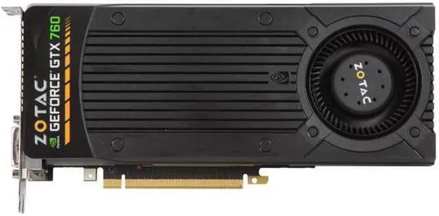 Alt view image 3 of 7 - ZOTAC ZT-70406-10P G-SYNC Support GeForce GTX 760 4GB 256-Bit GDDR5 PCI Express 3.0 HDCP Ready SLI Support Video Card