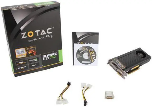 Alt view image 6 of 7 - ZOTAC ZT-70406-10P G-SYNC Support GeForce GTX 760 4GB 256-Bit GDDR5 PCI Express 3.0 HDCP Ready SLI Support Video Card