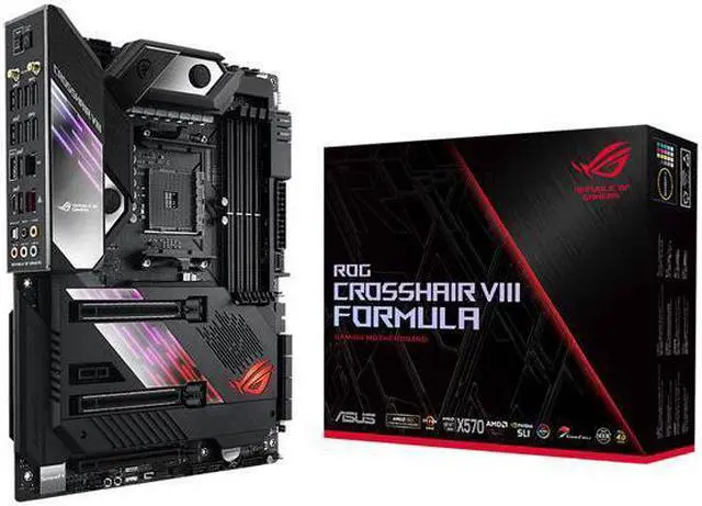 Main image of ASUS ROG Crosshair VIII Formula AMD X570 AM4 ATX Motherboard with PCIe 4.0, Dual M.2, SATA 6Gb/s, USB 3.2 Gen 2, 5Gbps LAN, Wi-Fi 6