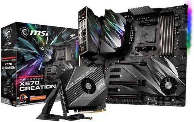 Alt view image 6 of 7 - MSI PRESTIGE X570 CREATION Motherboard AMD AM4 SATA 6Gb/s M.2 USB 3.2 Wi-Fi 6 Extended-ATX