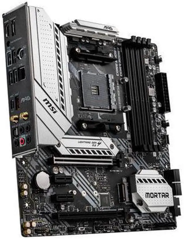 Alt view image 6 of 7 - MSI MAG B550M MORTAR WIFI AM4 AMD B550 SATA 6Gb/s Micro ATX AMD Motherboard