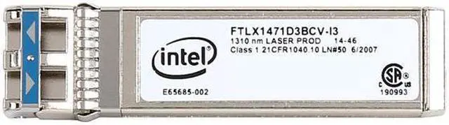 Alt view image 2 of 7 - Intel E10GSFPLR Dual Rate 10GBASE-LR SFP+ Module