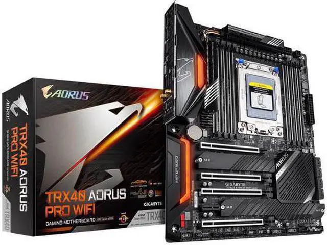Alt view image 7 of 7 - GIGABYTE TRX40 AORUS PRO WIFI sTRX4 AMD TRX40 SATA 6Gb/s ATX AMD Motherboard