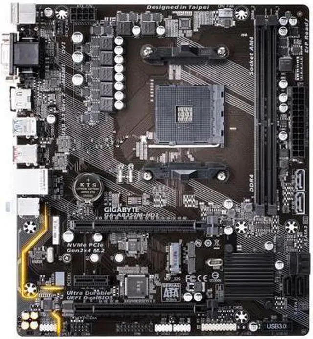 Alt view image 2 of 7 - GIGABYTE GA-AB350M-HD3 (rev. 1.0) AM4 AMD B350 SATA 6Gb/s USB 3.1 HDMI Micro ATX AMD Motherboard
