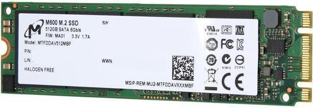 Refurbished: Micron M600 M.2 2280 512GB SATA III MLC MTFDDAV512MBF