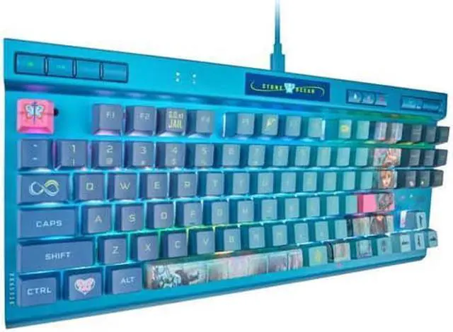 Alt view image 2 of 7 - K70 RGB TKL Champion Series Tenkeyless Mechanical Gaming Keyboard, CORSAIR × JoJos Bizarre Adventure Stone Ocean Collaboration, CHERRY MX Red Switch/ RGB Backlig, JOJO Keyboard Jolyne Keyboard