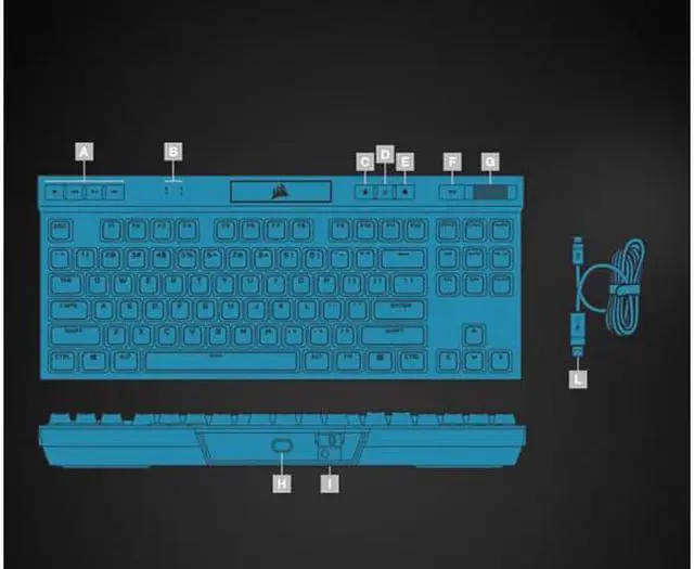 Alt view image 7 of 7 - K70 RGB TKL Champion Series Tenkeyless Mechanical Gaming Keyboard, CORSAIR × JoJos Bizarre Adventure Stone Ocean Collaboration, CHERRY MX Red Switch/ RGB Backlig, JOJO Keyboard Jolyne Keyboard