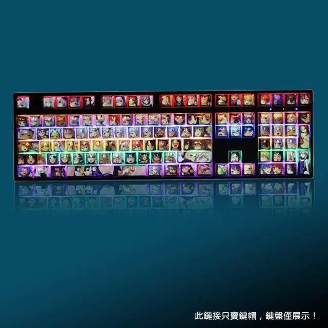 Alt view image 2 of 4 - Secondary keycaps Akirinashi Colored Translucent English PBT heat-sublimation keycaps 108 keys set OEM Height