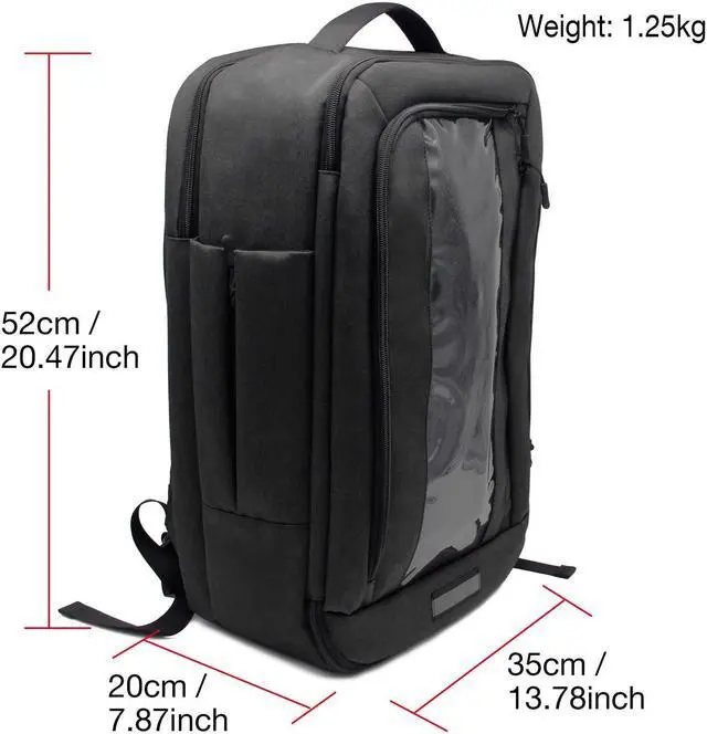 Alt view image 3 of 4 - QANBA Shield shoulder bag organizer bag Transparent Objects Display Bag international version