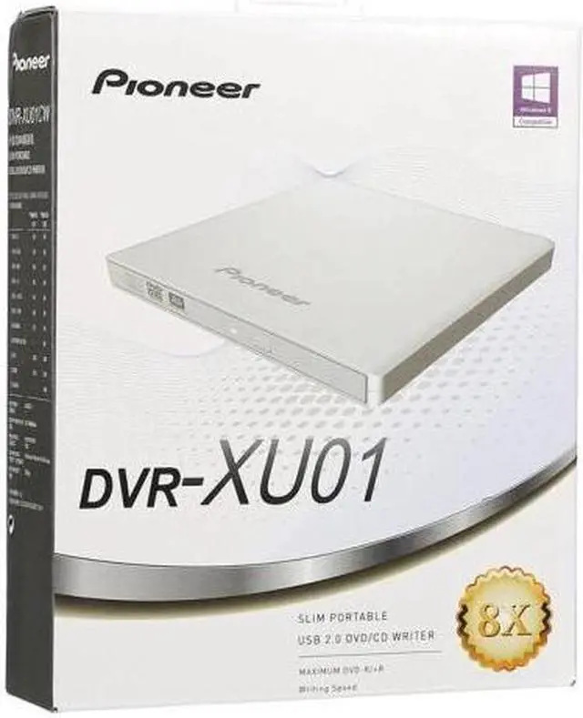 Main image of ROAXRJ DVR-XU01CW external DVD Compact Disc Writer/Burner USB 2.0 interface 8X
