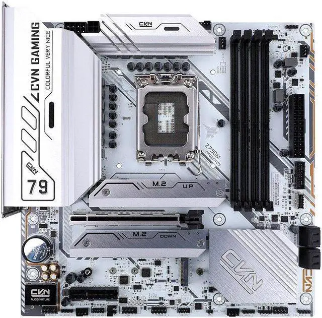 Main image of Colorful CVN Z790M FROZEN D5 V20 Motherboard Intel Z790 LGA 1700 192GB DDR5 M-ATX