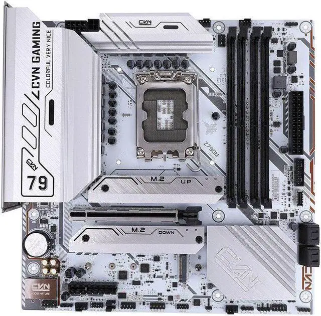 Main image of Colorful CVN Z790M FROZEN V20 Motherboard Intel Z790 LGA 1700 128GB DDR4 M-ATX