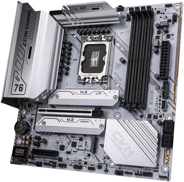 Alt view image 2 of 5 - Colorful CVN B760M FROZEN WIFI D5 V20 Motherboard Intel B760 LGA 1700 192GB DDR5 M-ATX