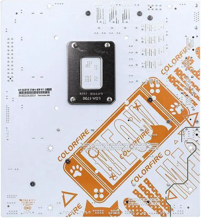 Alt view image 3 of 5 - Colorful COLORFIRE B760M-A MEOW WIFI D5 Motherboard Intel B760 LGA 1700 96GB DDR5 M-ATX