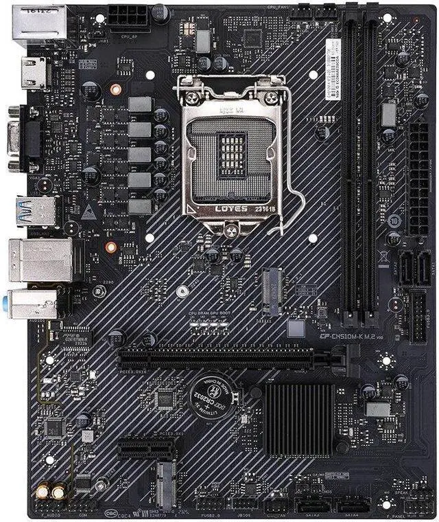 Main image of Colorful CH510M-K M.2 V20 Motherboard Intel H510 LGA 1200 64GB DDR4 M-ATX