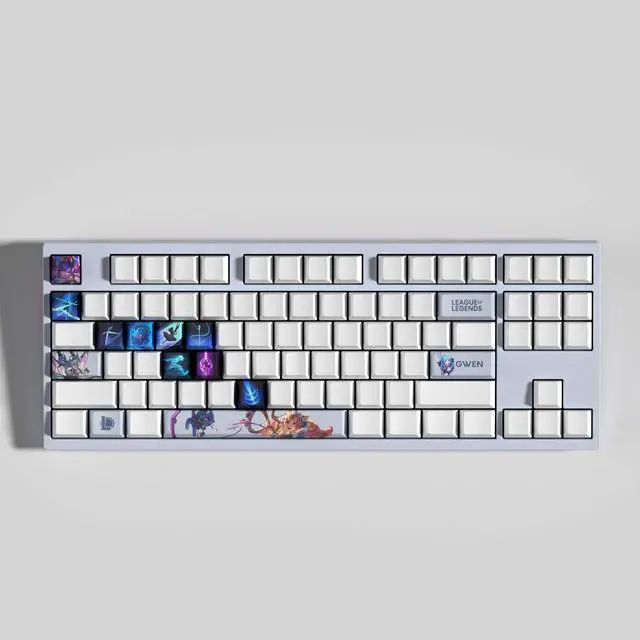 Alt view image 2 of 5 - League of Legends keycap Gwen PBT heat-sublimation keycaps 14key OEM Height